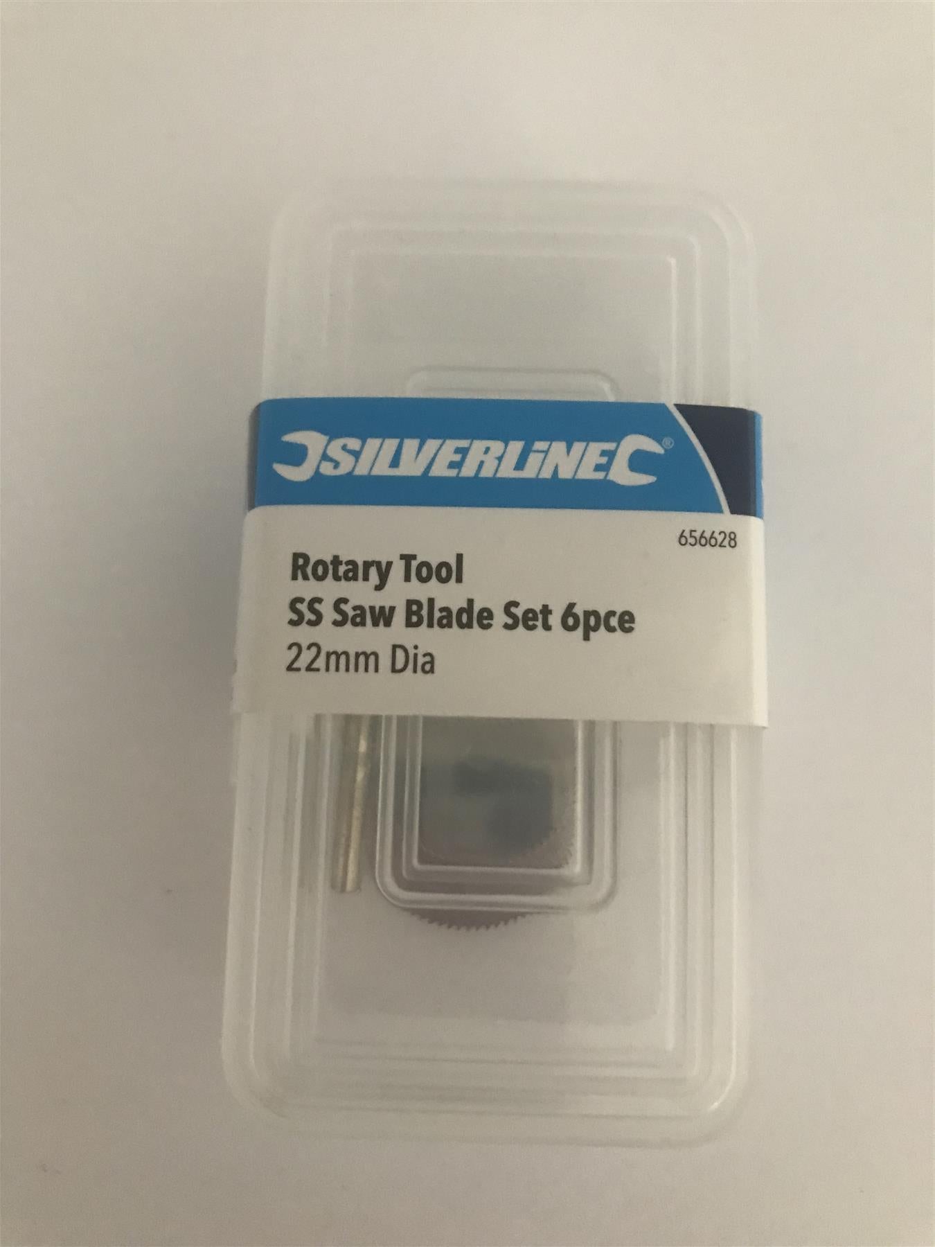 Silverline 6pc Rotary Tool SS Saw Blade Set 22mm Dia. 656628
