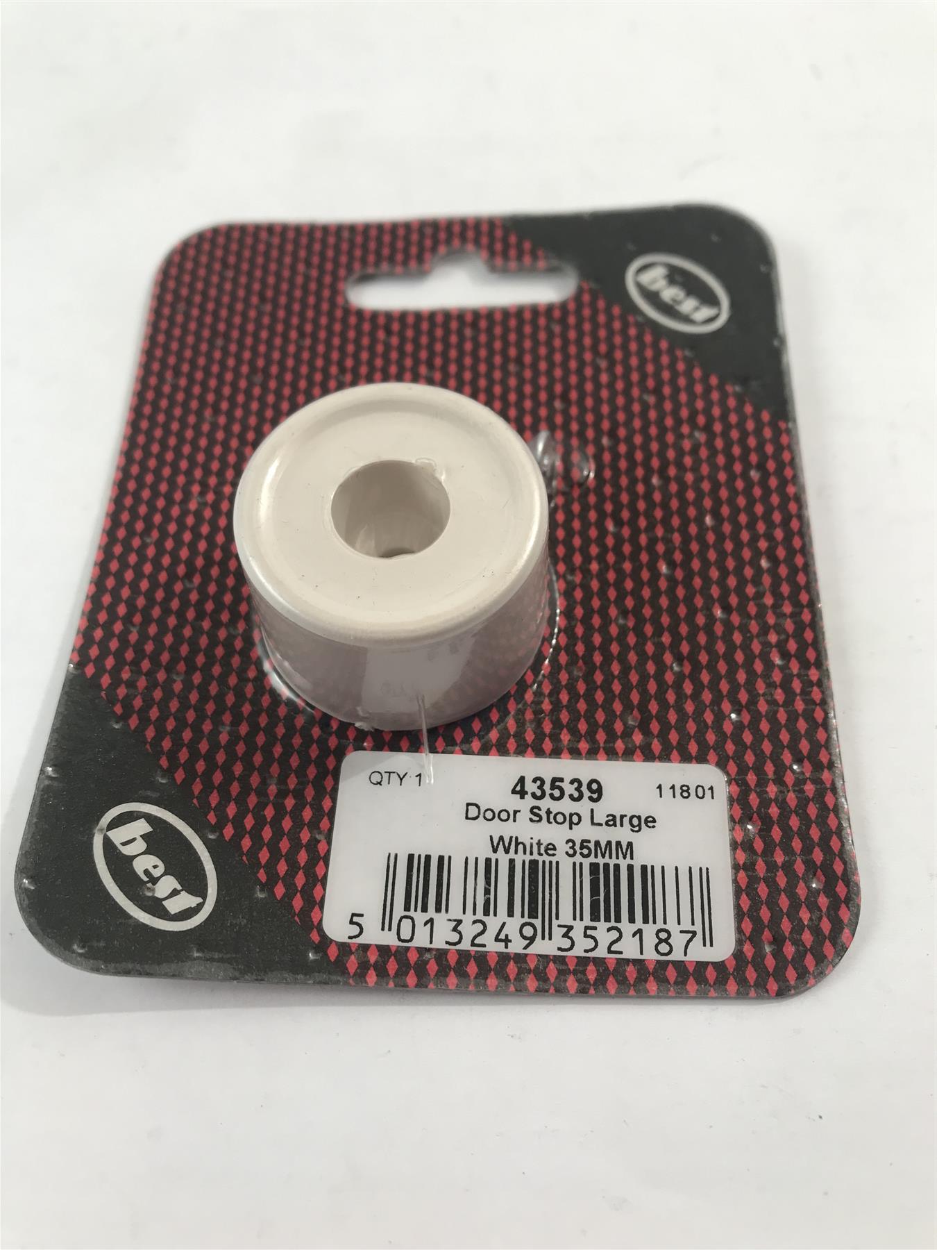 Best Door Stop Large White 35mm  43539