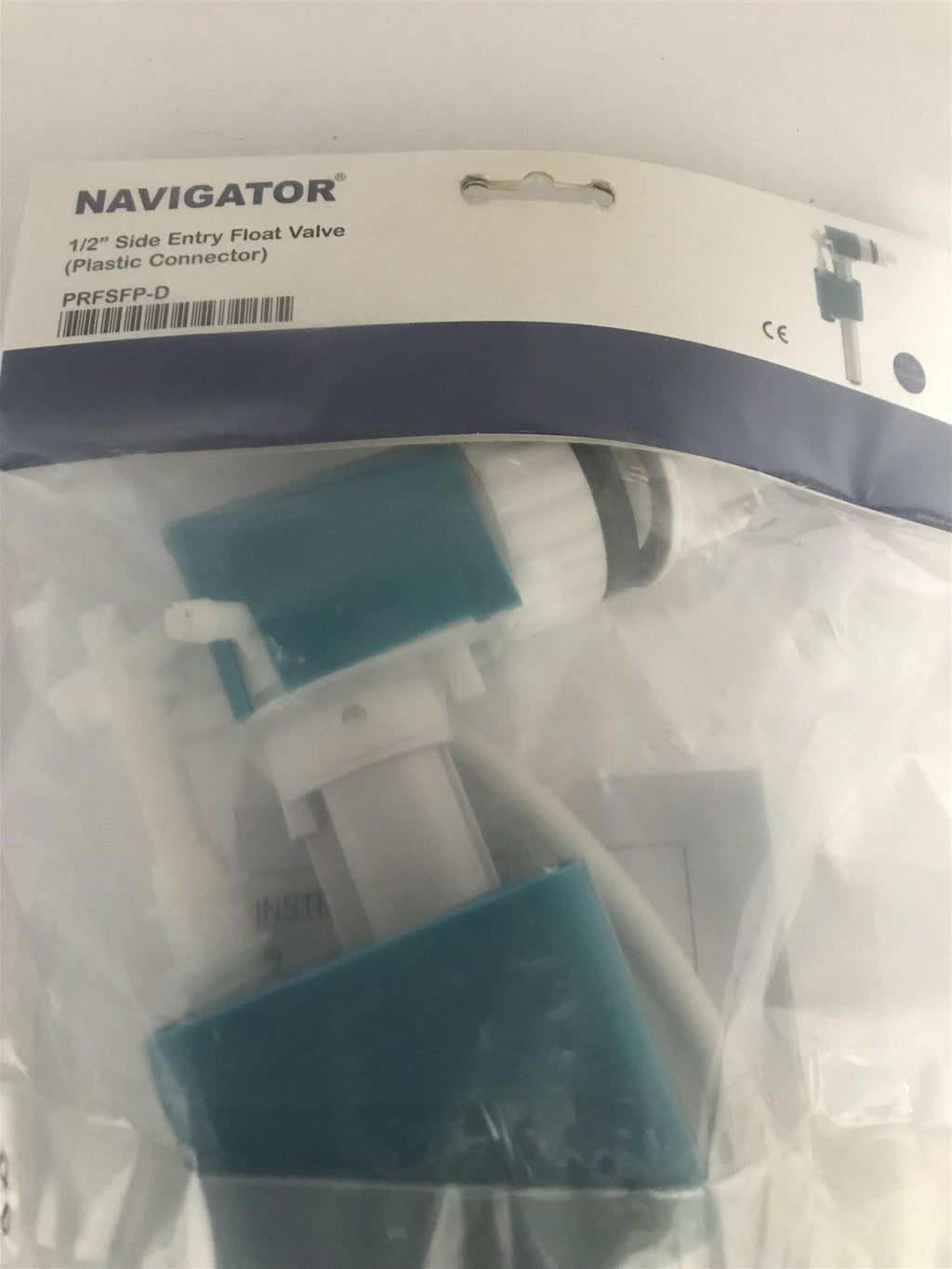 Navigator 1/2" Side Entry Float Valve (Plastic Connector)  PRFSFP-D