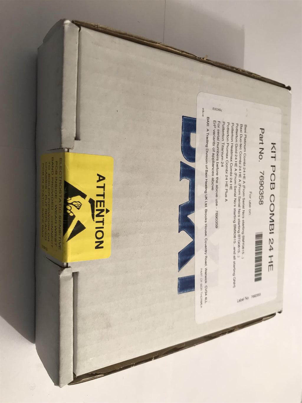 BAXI 7690358 DUO TEC COMBI 24 BOILER PCB