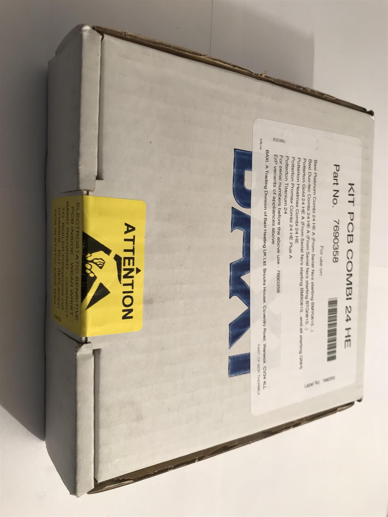 BAXI 7690358 DUO TEC COMBI 24 BOILER PCB