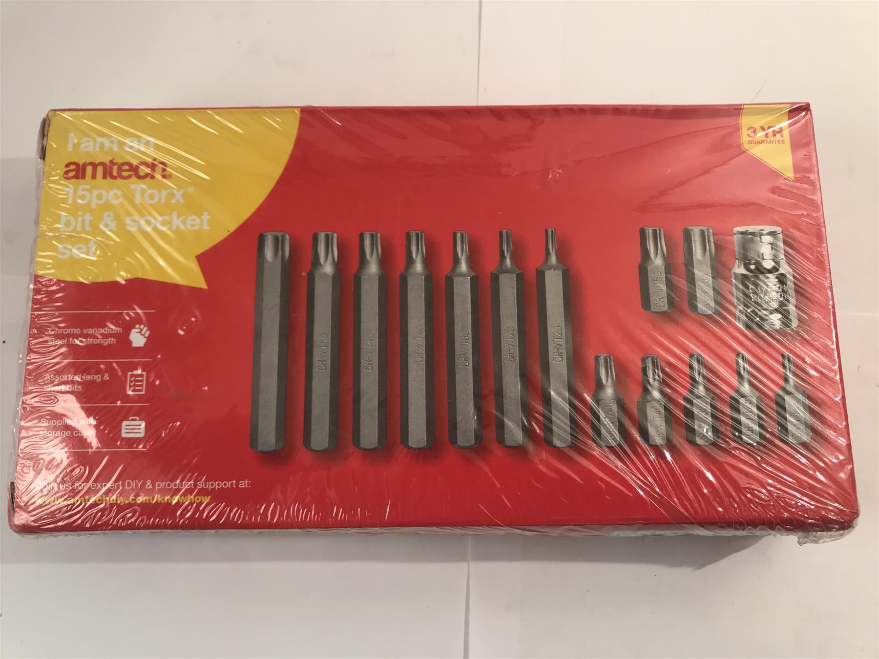 Amtech 15pc Torx Bit and Socket Set  I8500