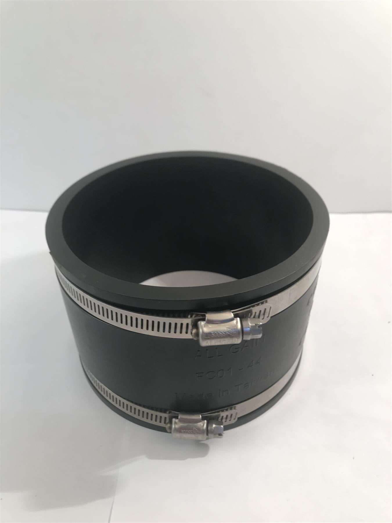 4" Clay to Clay Coupler 110mm PVC Pipe Coupler with Clips FC01-44