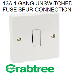 NEW CRABTREE 13A UNSWITCHED FUSE CONNECTION 4828 UNIT