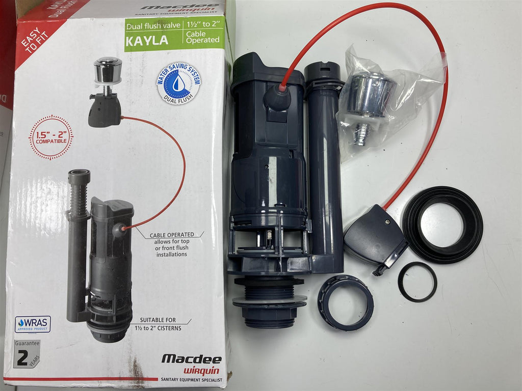 Macdee DVA0100 Kayla Valve 1.5" To 2" Cable Operated Dual Flush Outlet Valve