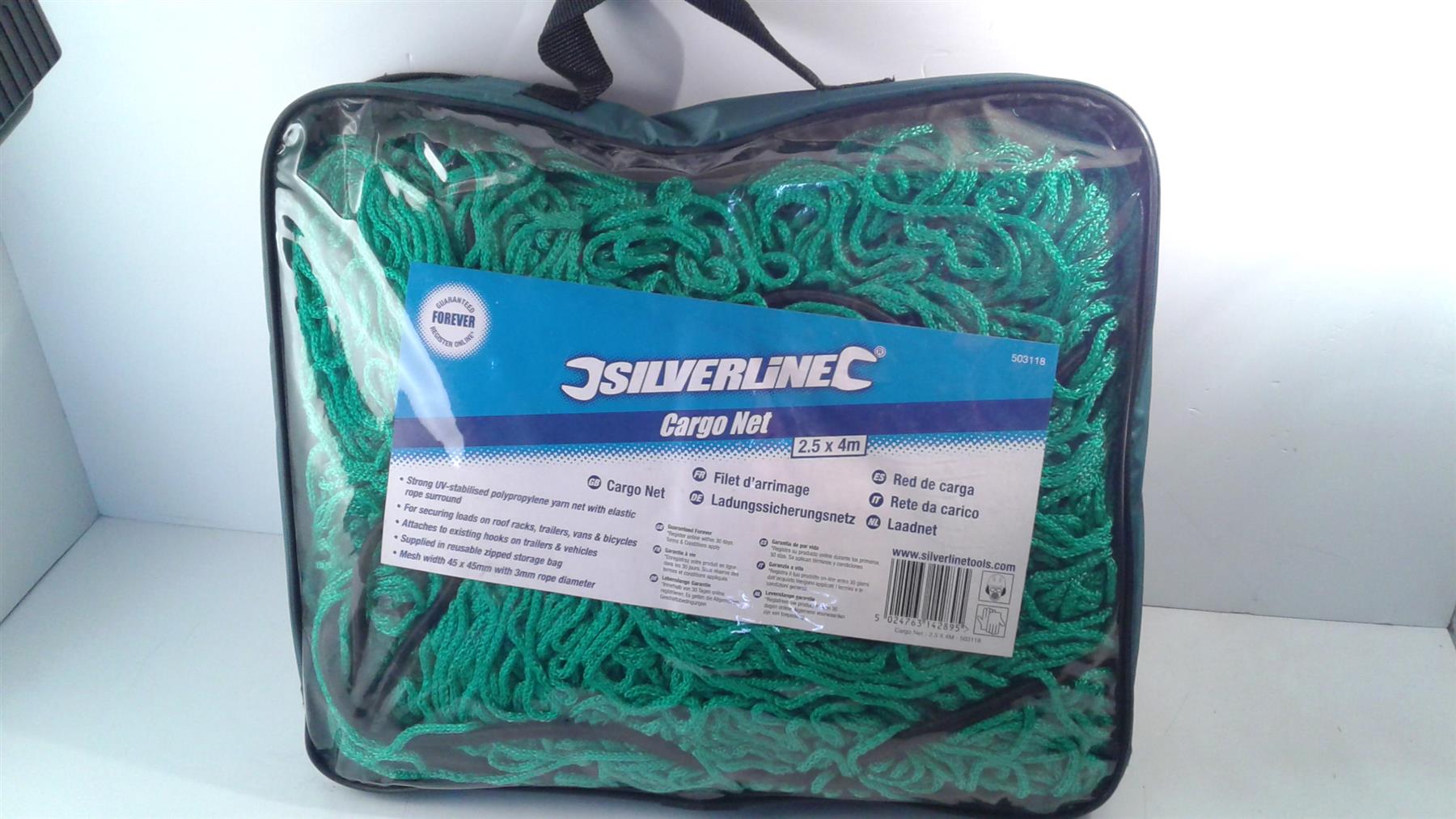 Silverline 503118 Cargo Net 2.5 X 4m