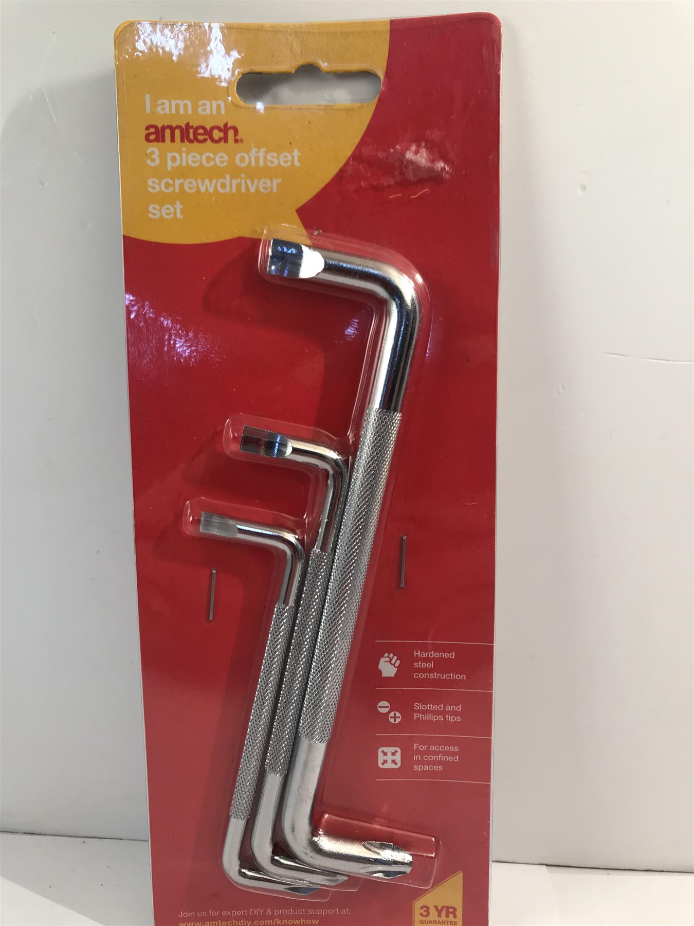 Amtech 3pc Offset Screwdriver Set  L3700