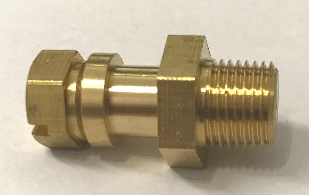 GAS TEST NIPPLE PRESSURE TESTING POINTS 1/8" BRASS