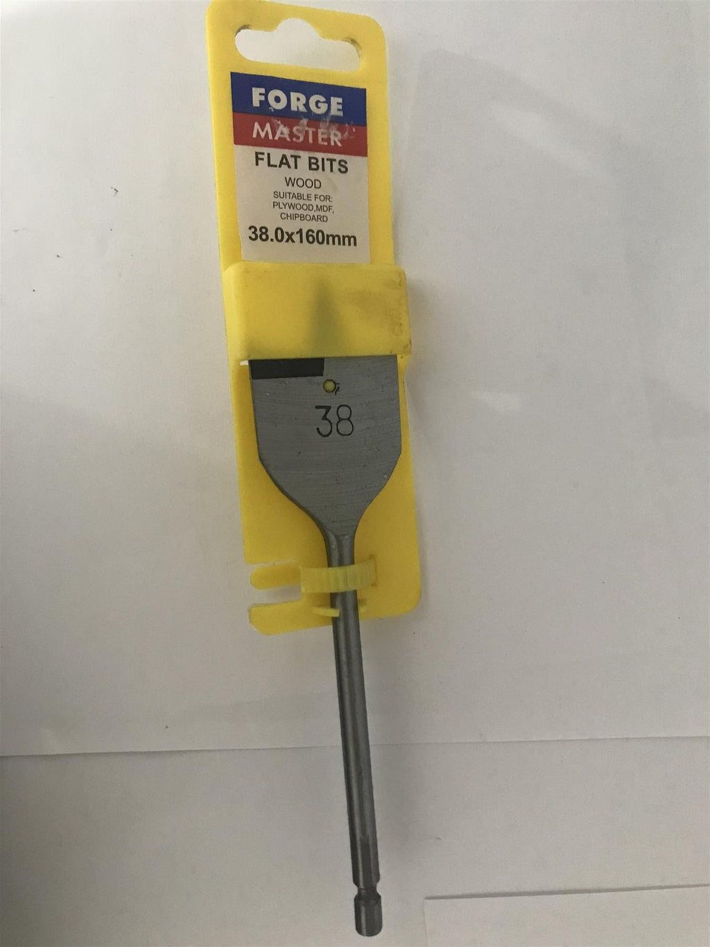 Forge Master Flat Wood Bit 38.0 x 160mm  FMFLAT38