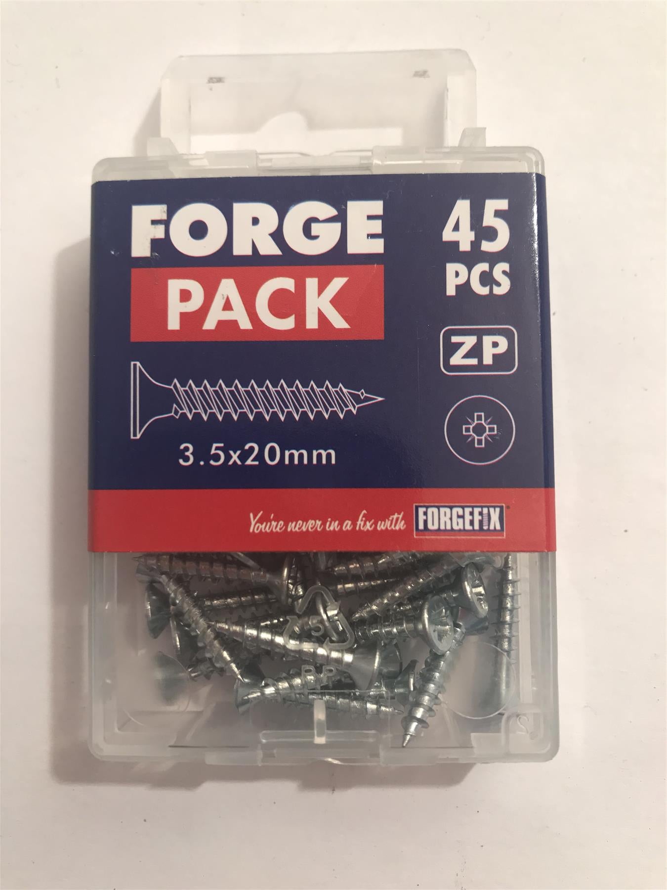 ForgeFix Multi-Purpose Pozi Screw 3.5 x 20mm (45 Pack) FPMPS3520ZP