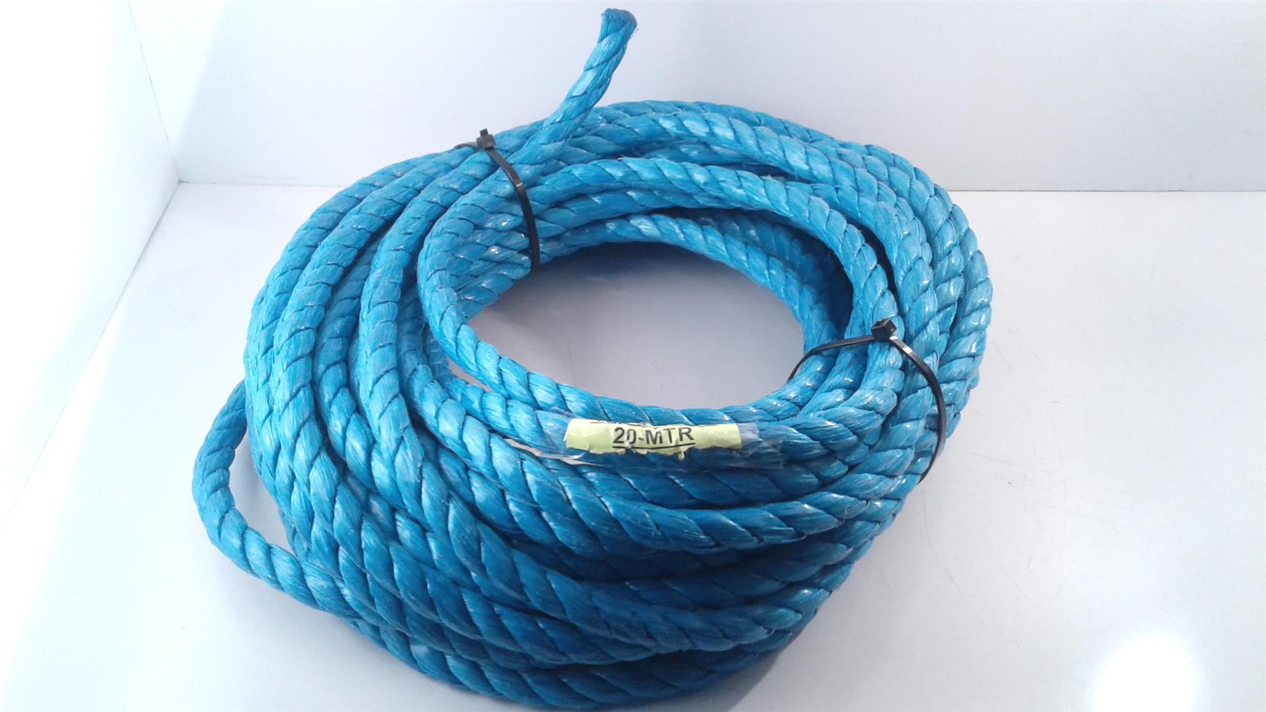 16mm Blue Poly Polypropylene Rope 20m