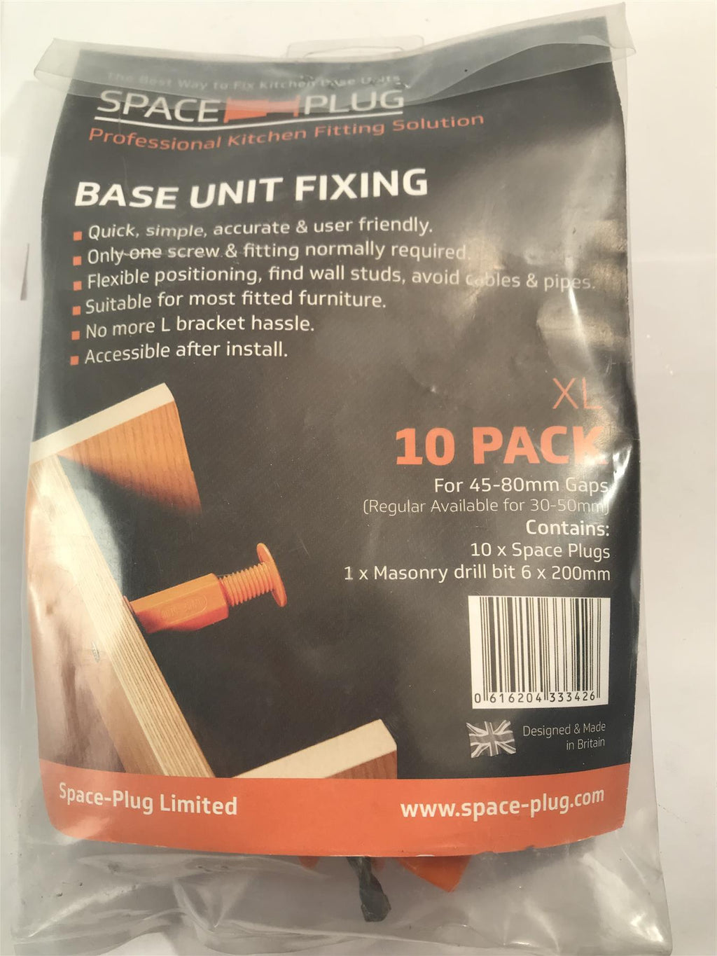 Space-Plug XL For 45-80mm Gaps 10 Pack