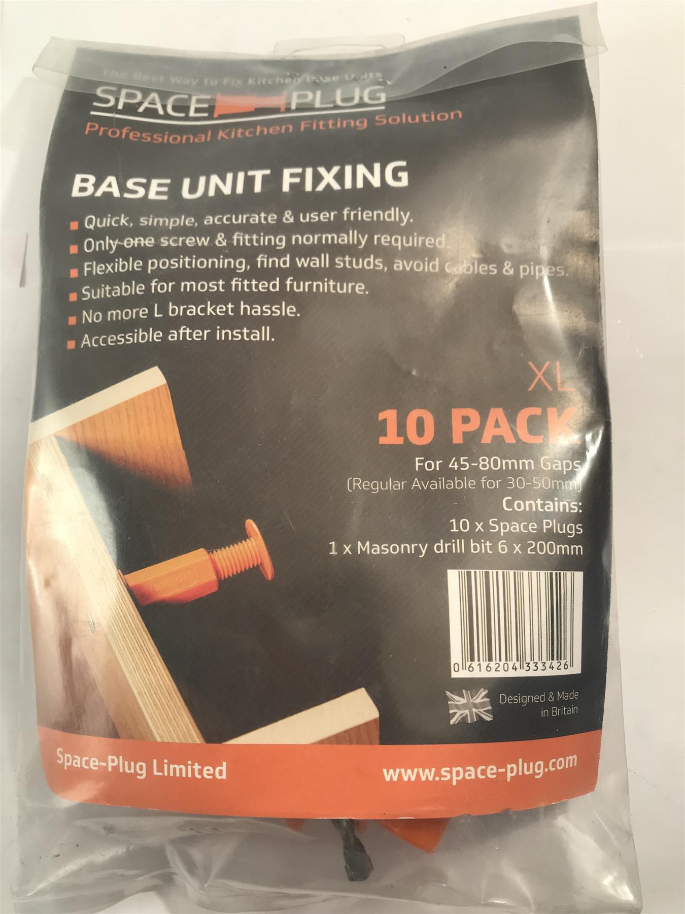 Space-Plug XL For 45-80mm Gaps 10 Pack