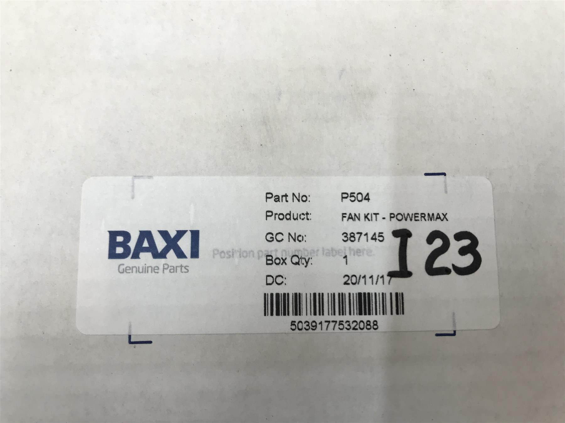 NEW POTTERTON POWERMAX FAN P504