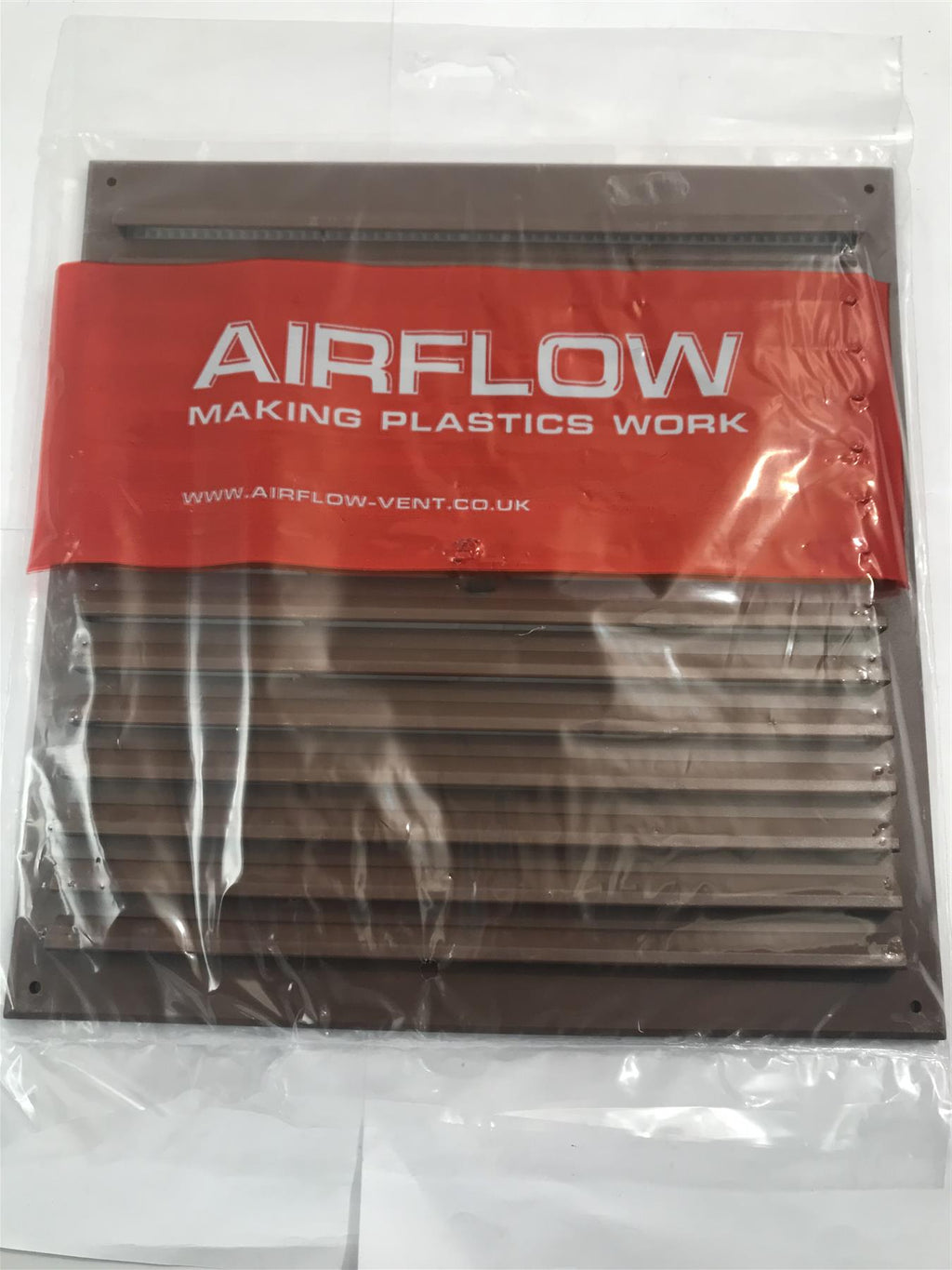 Airflow 9" x 9" Open/Close Air Vent with Fly Screen HM99 Brown