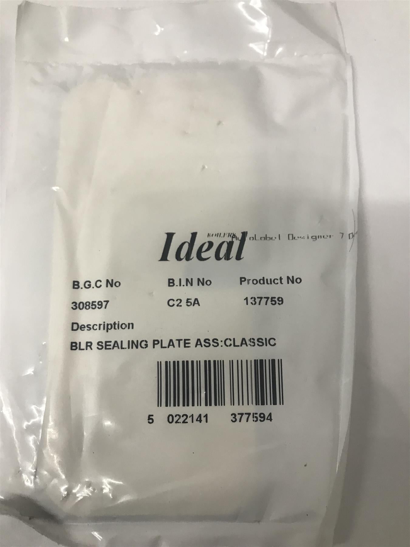 IDEAL 137759 SLR SEALING PLATE ASS:CLASSIC