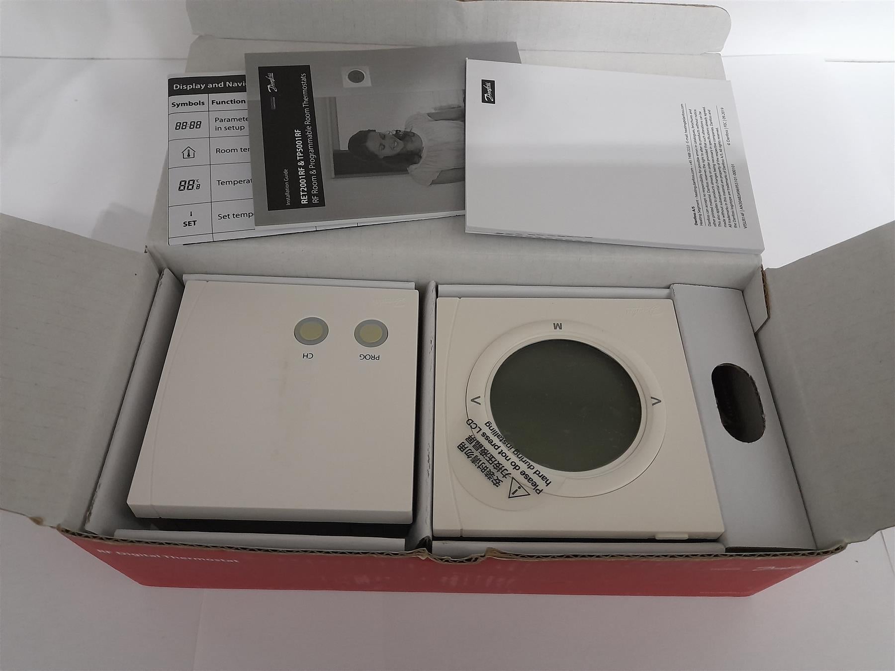 Danfoss Randall RF Digital Thermostat RET2001RF + RX1-S 087N6474