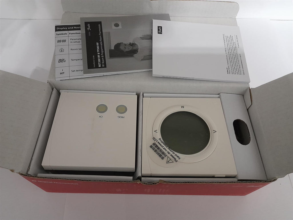 Danfoss Randall RF Digital Thermostat RET2001RF + RX1-S 087N6474