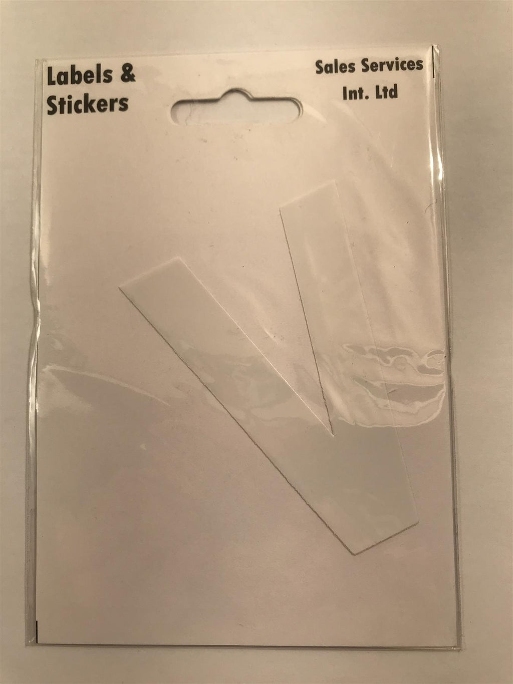 White Letter V Self  Adhesive Waterproof Sticker 8 x 6cm