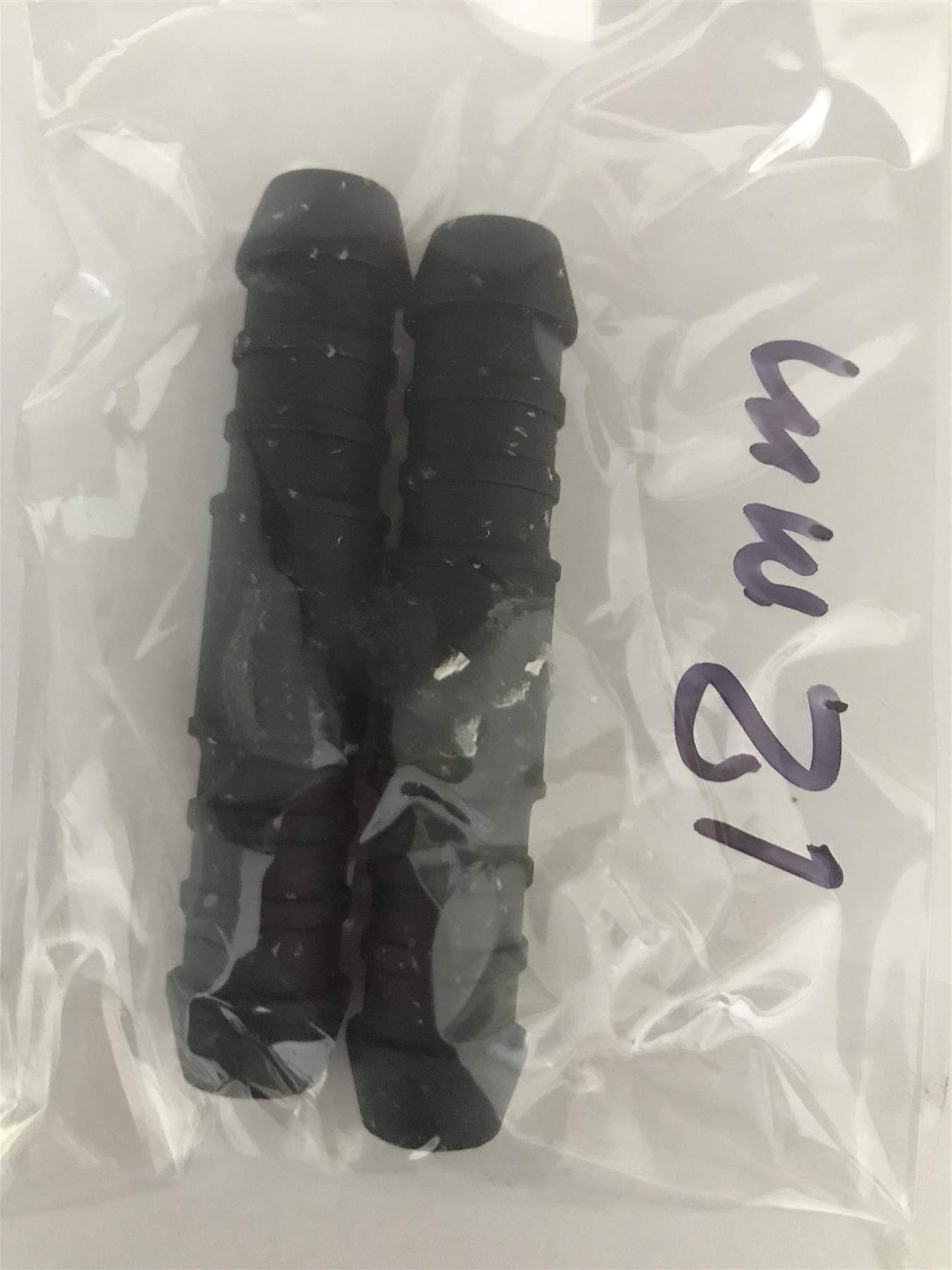 12mm Plastic Barded Straight Hose Pipe connector (2pk)