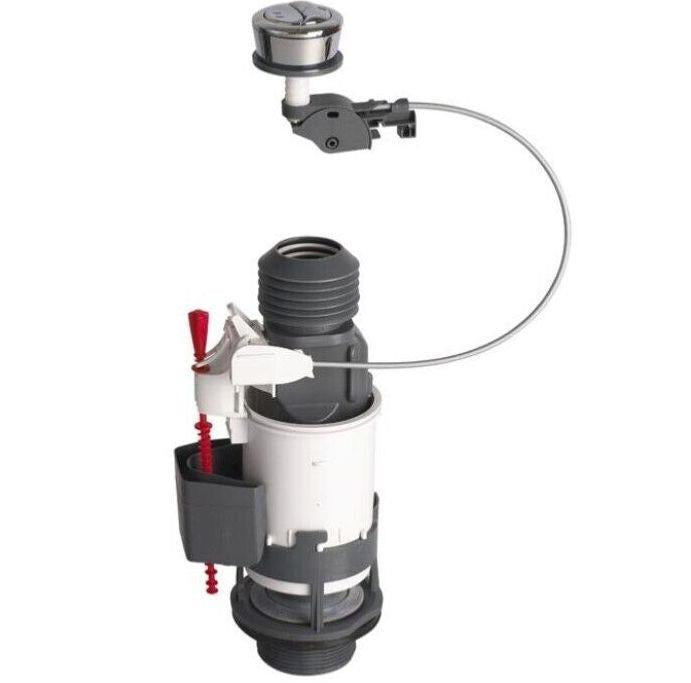 Wirquin 10120446 1 1/2" Jollyflush Toilet Dual Flush Valve with Push Button