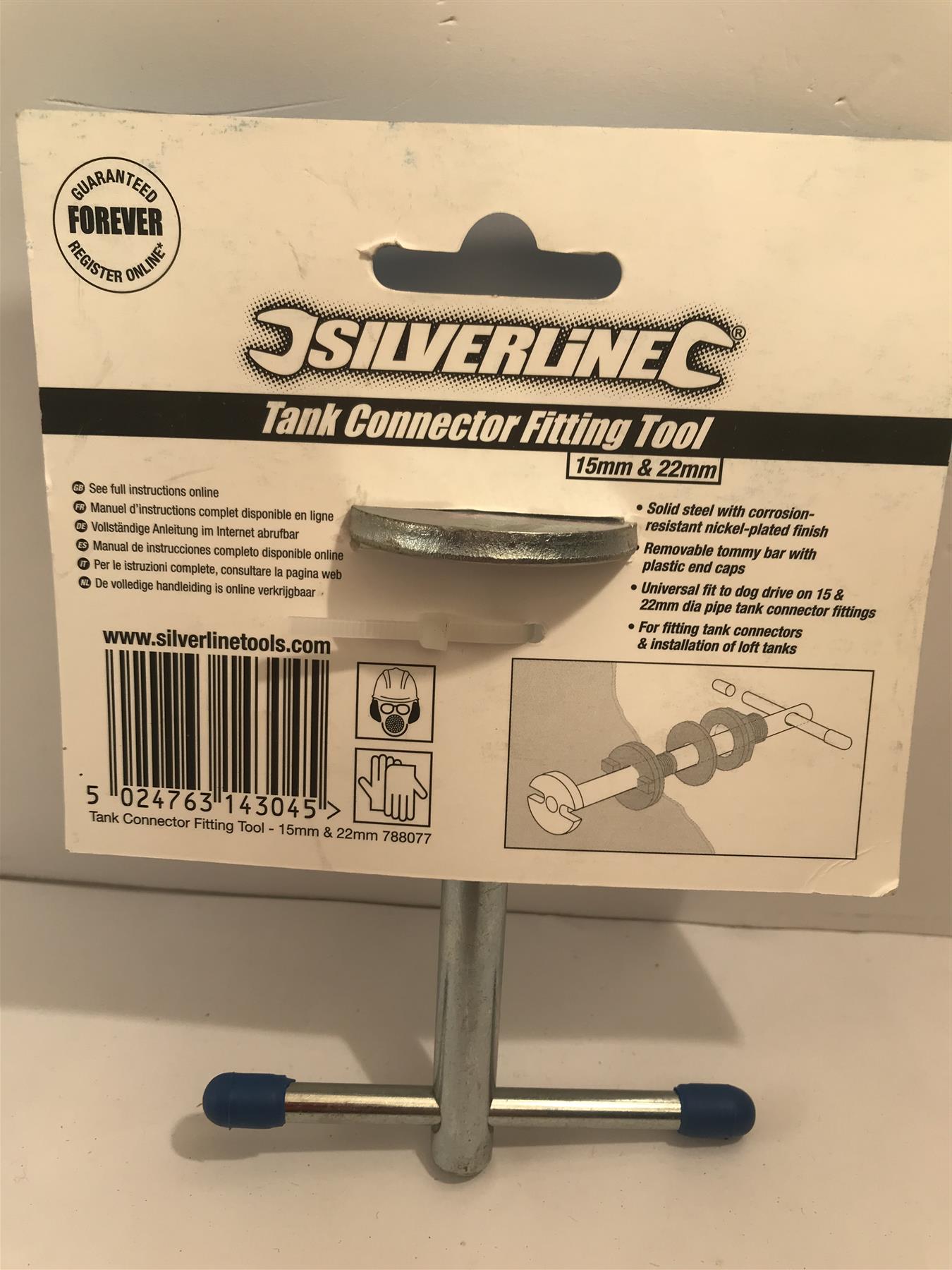 Silverline Tank Connector Fitting Tool 15mm & 22mm 788077