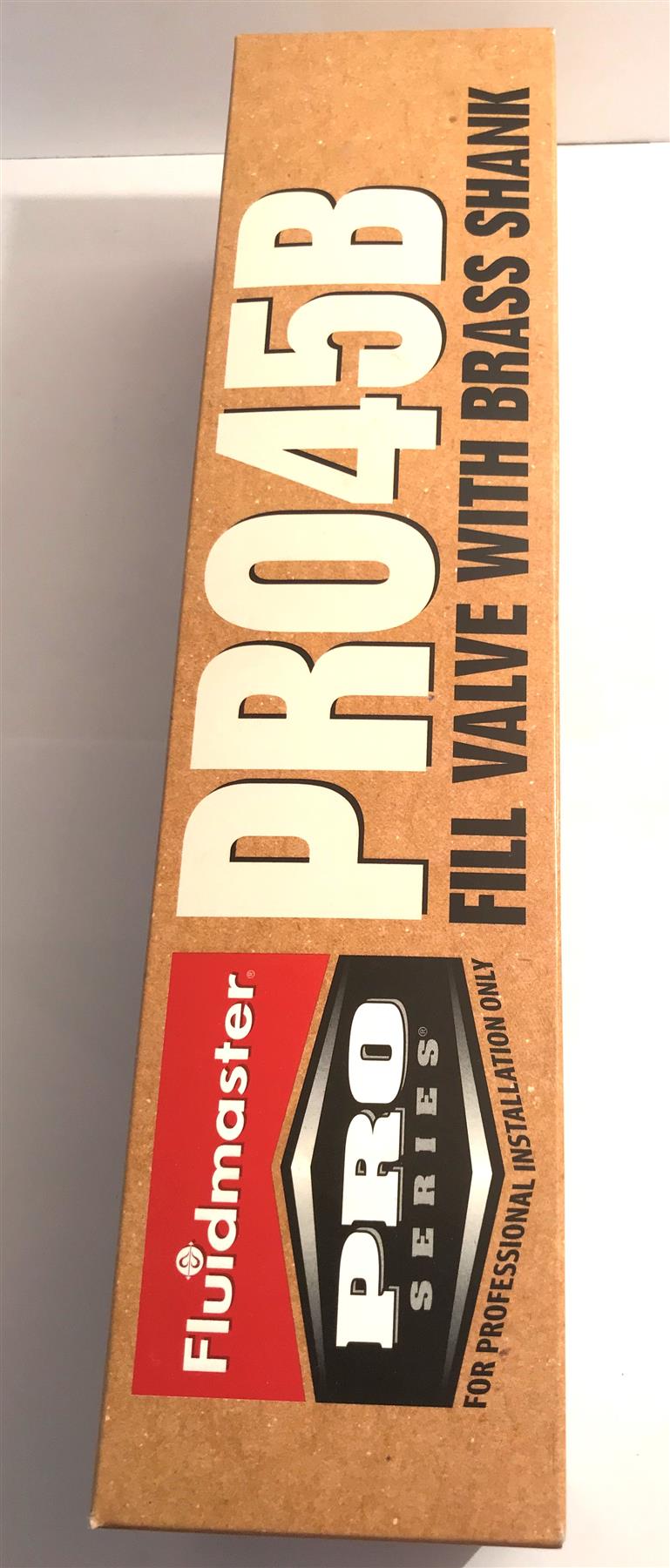 Fluidmaster Black PRO45B Fill Valve with Brass Shank