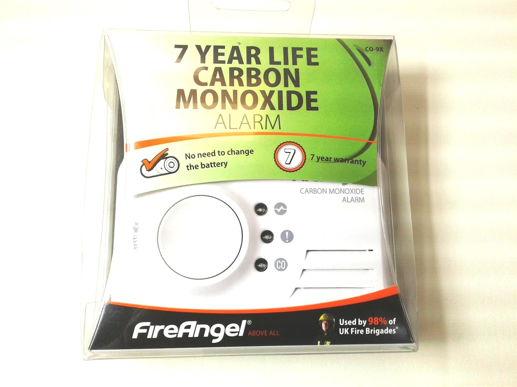 New FireAngel Carbon Monoxide Detector Alarm CO9X 7 Year Battery