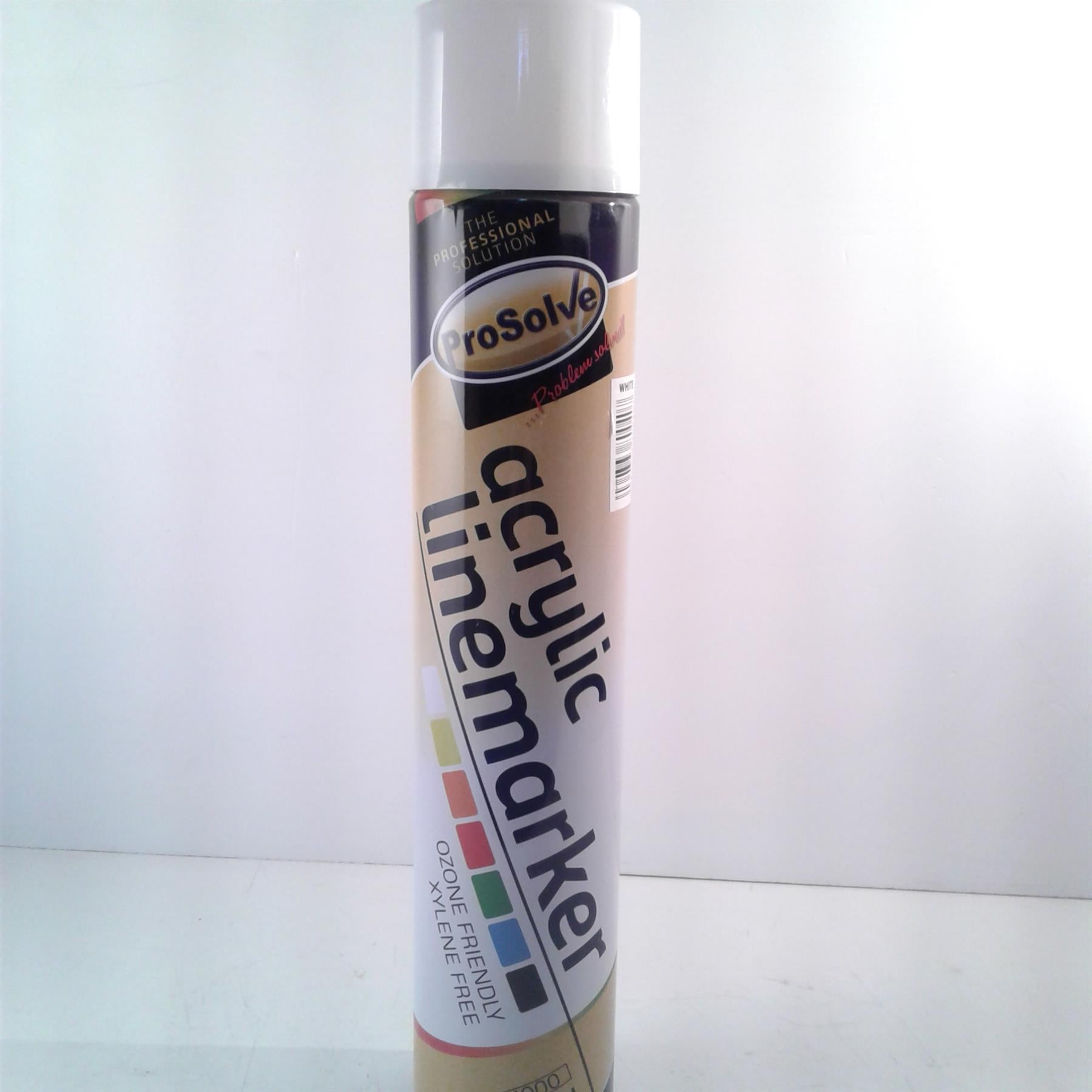 Prosolve White Acrylic Linemarker Xylene Free 750ml
