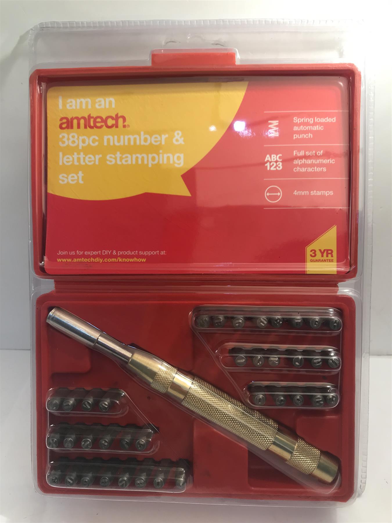 38pc Automatic Number & Letter Stamping Set  H0450