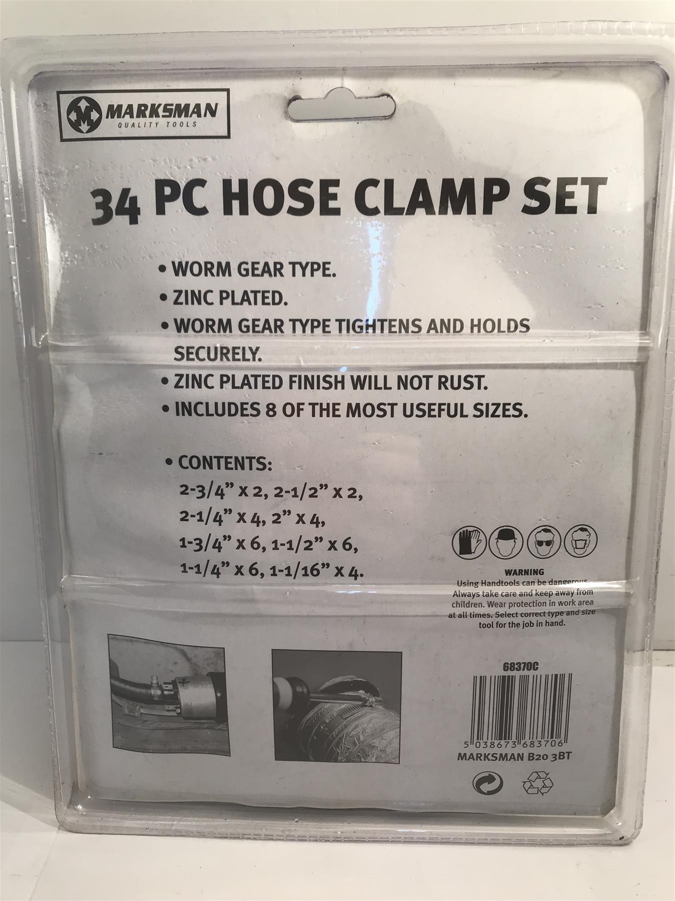 Marksman 34pc Hose Clamp Set  68370c