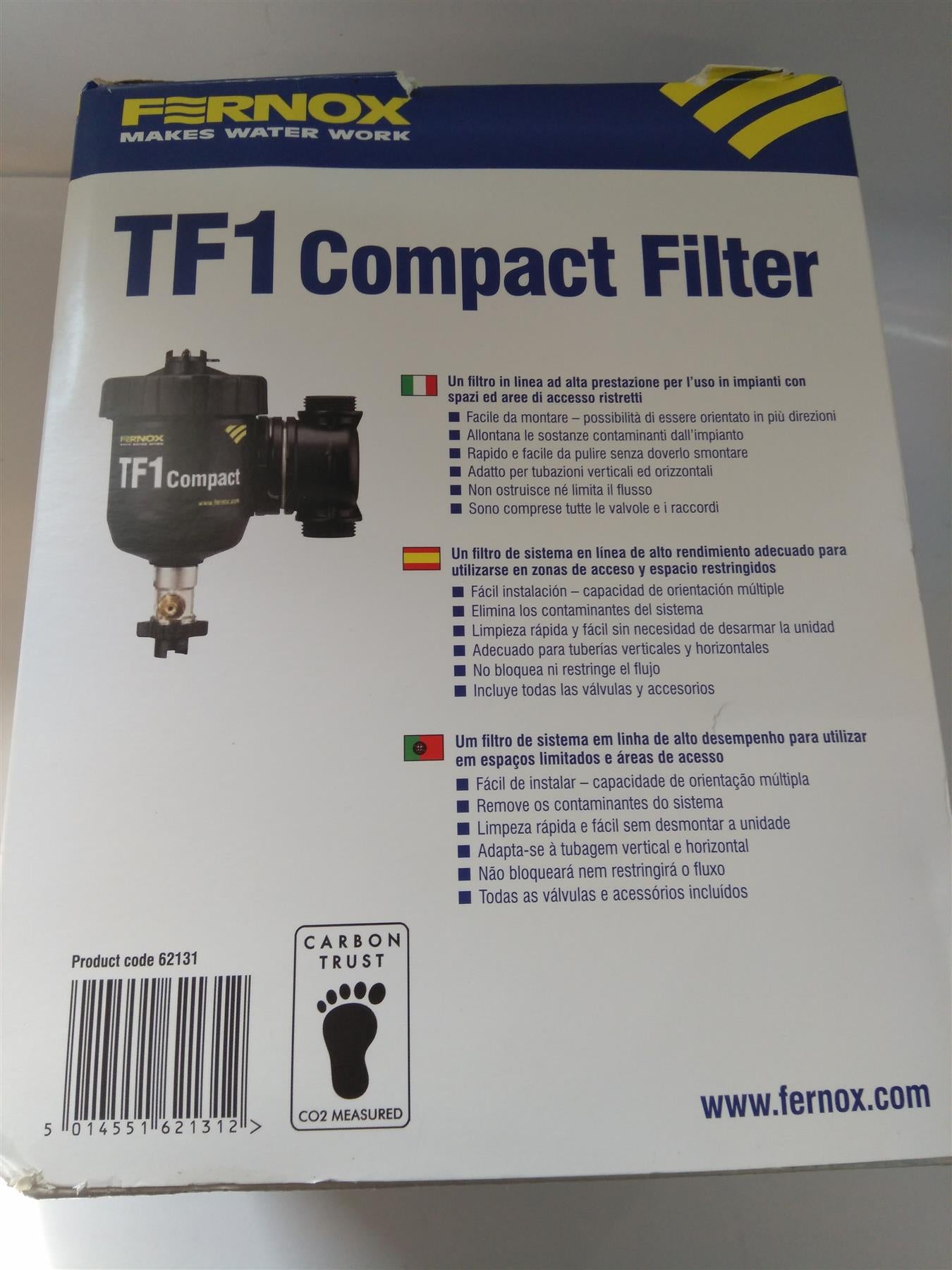 Fernox TF1 Compact 22mm Total Magnetic scale Filter 62131