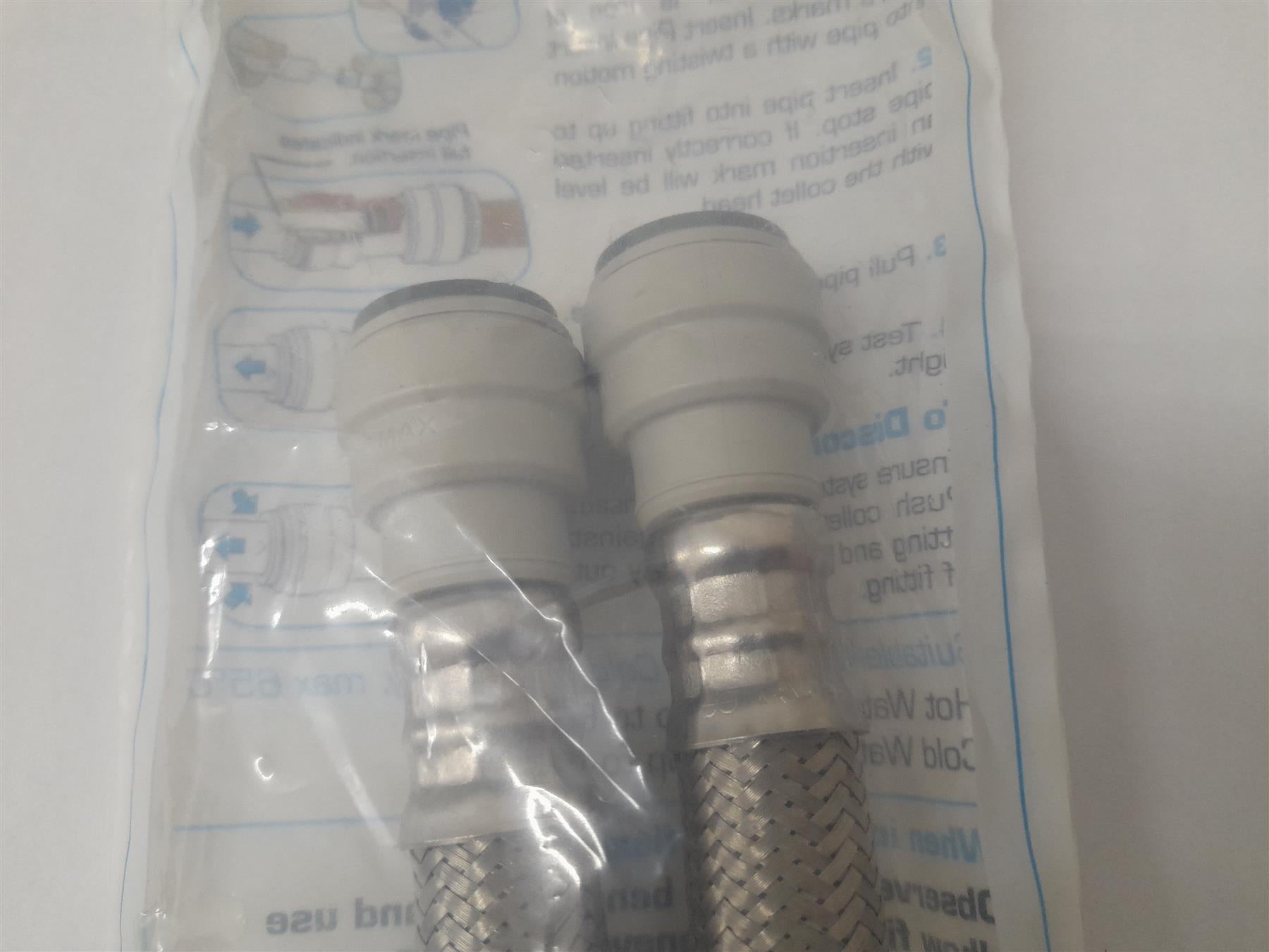 Speedfit FLX16 15mm x 3/4" x 300mm Flexible Tap Connector Pack of 2