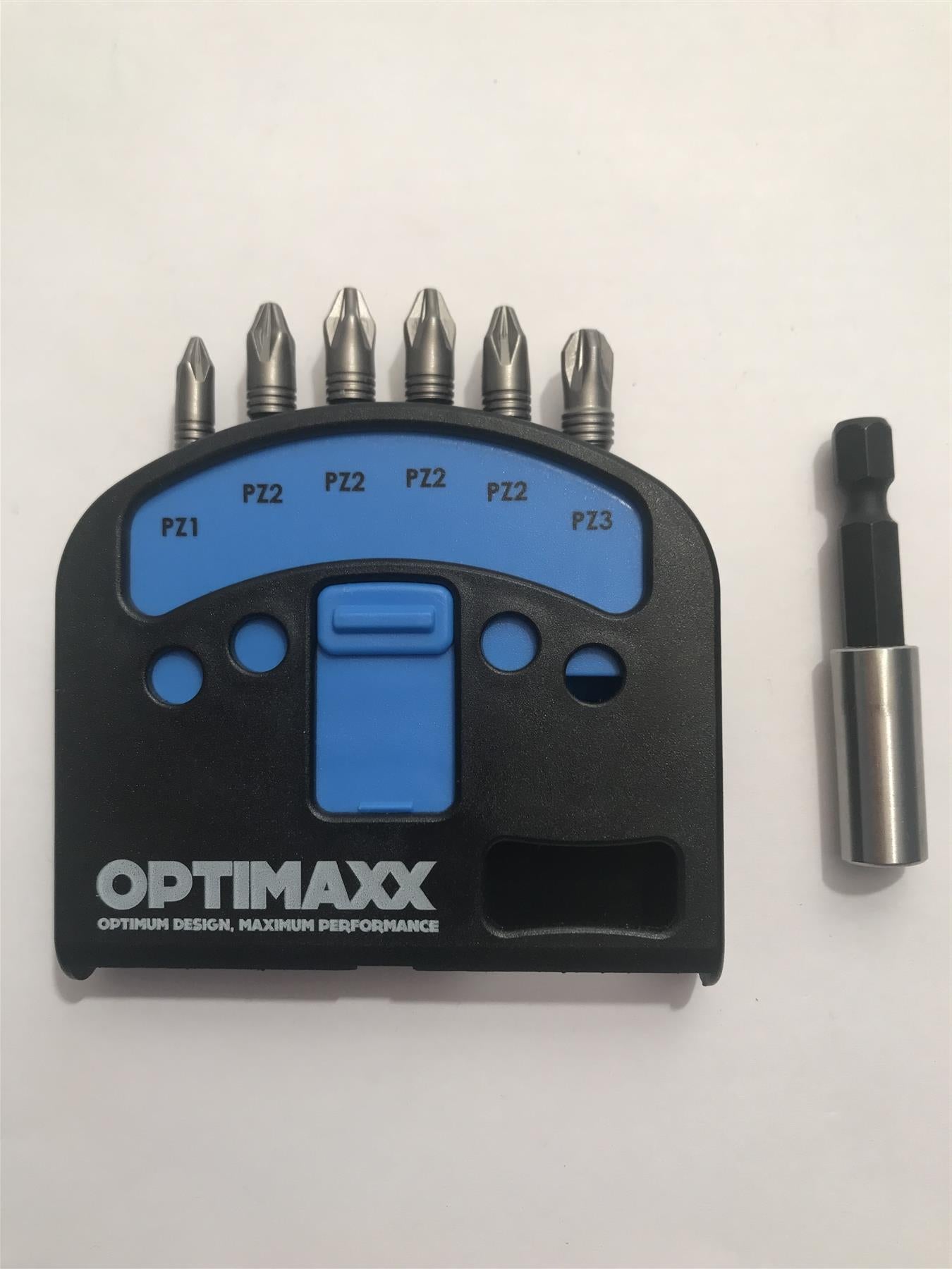 Optimaxx 7pc Impact Screwdriver Bit-Check Set & Bit Holder  - C788-SET7