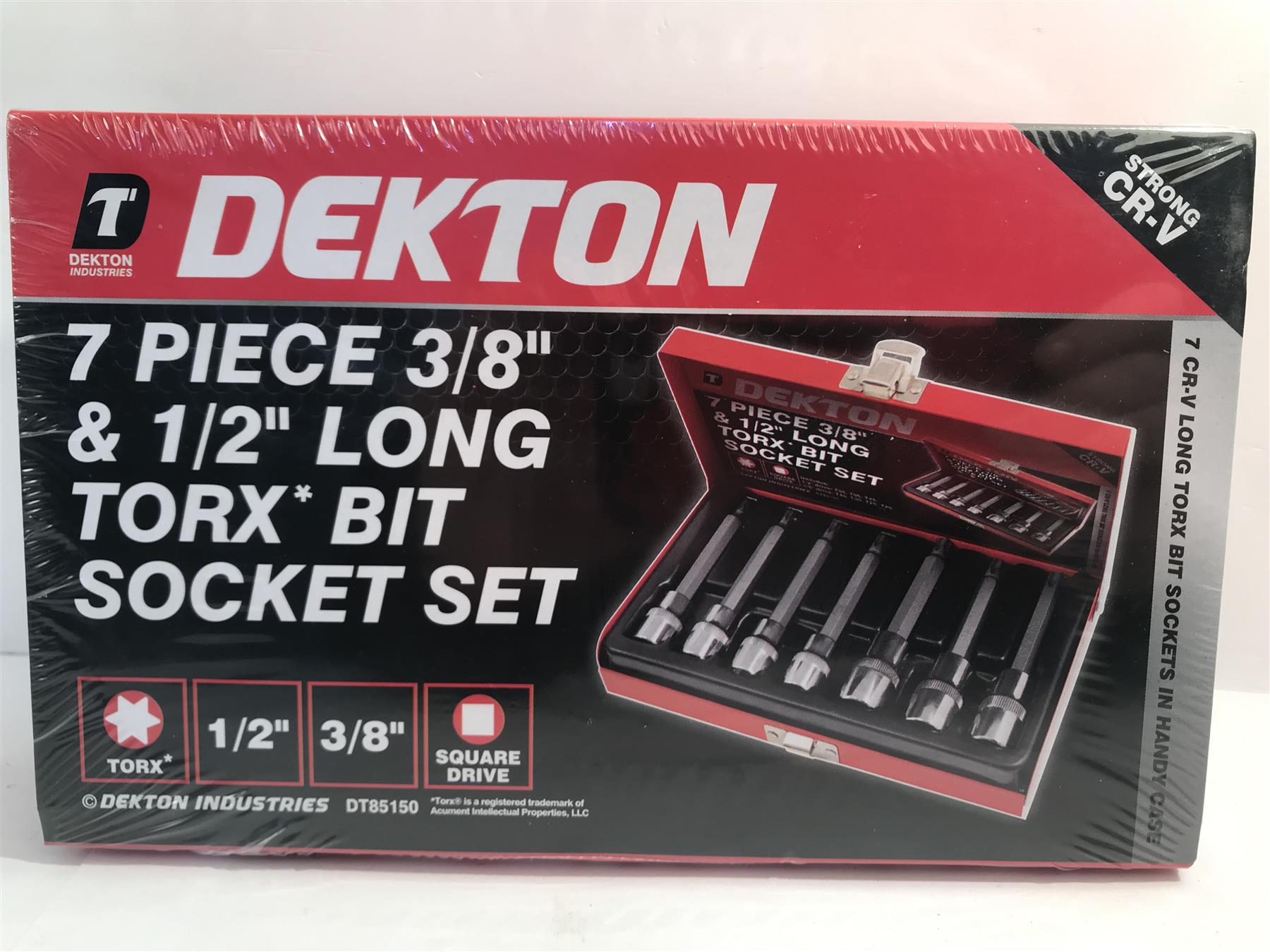 Dekton 7 Piece 1/2" & 3/8" Drive Torx Bit Set  DT85150