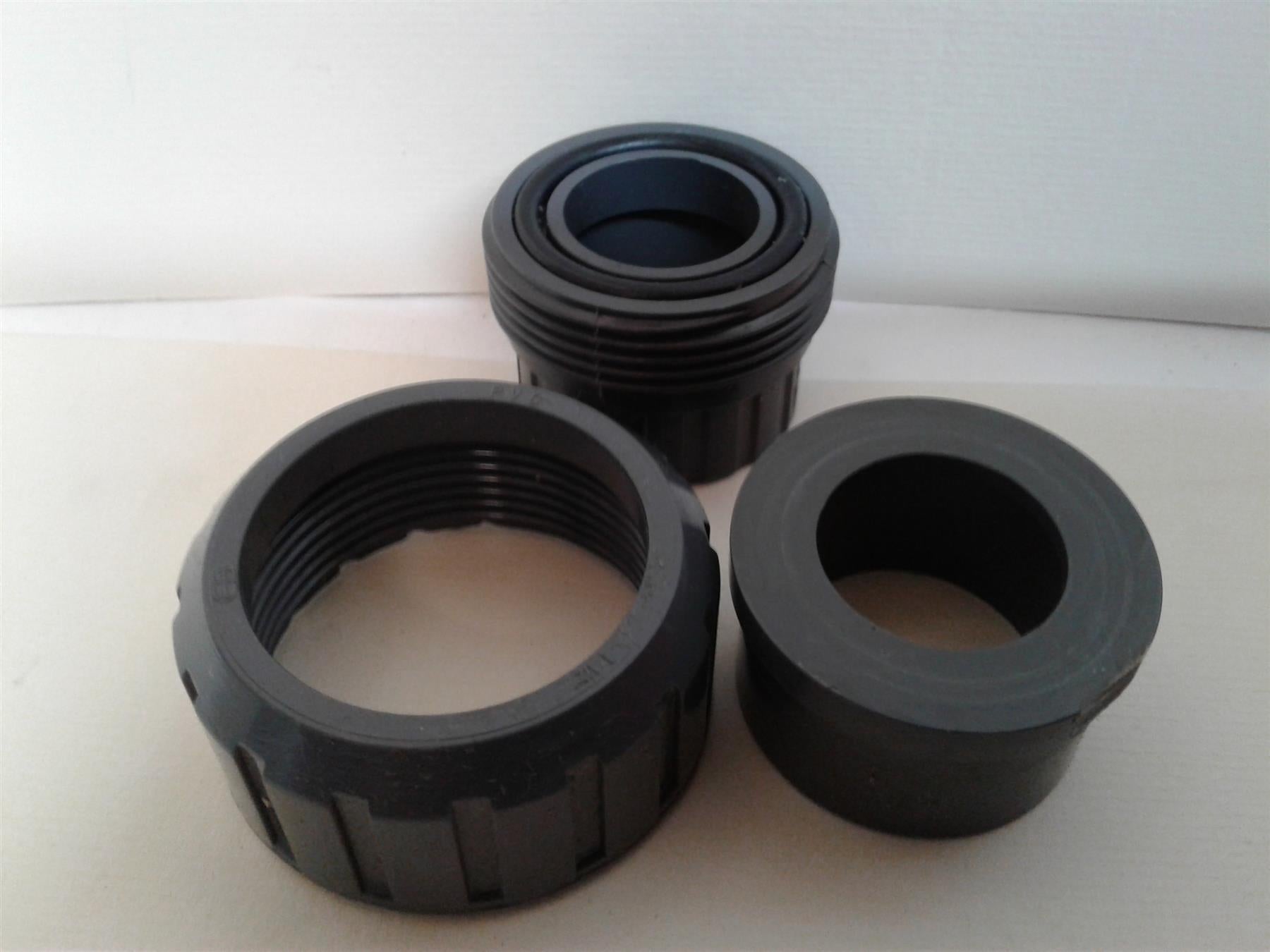 NEW DURAPIPE PVC GREY PLAIN UNION COUPLER 1 1/2" 32 DN 25 PN 16