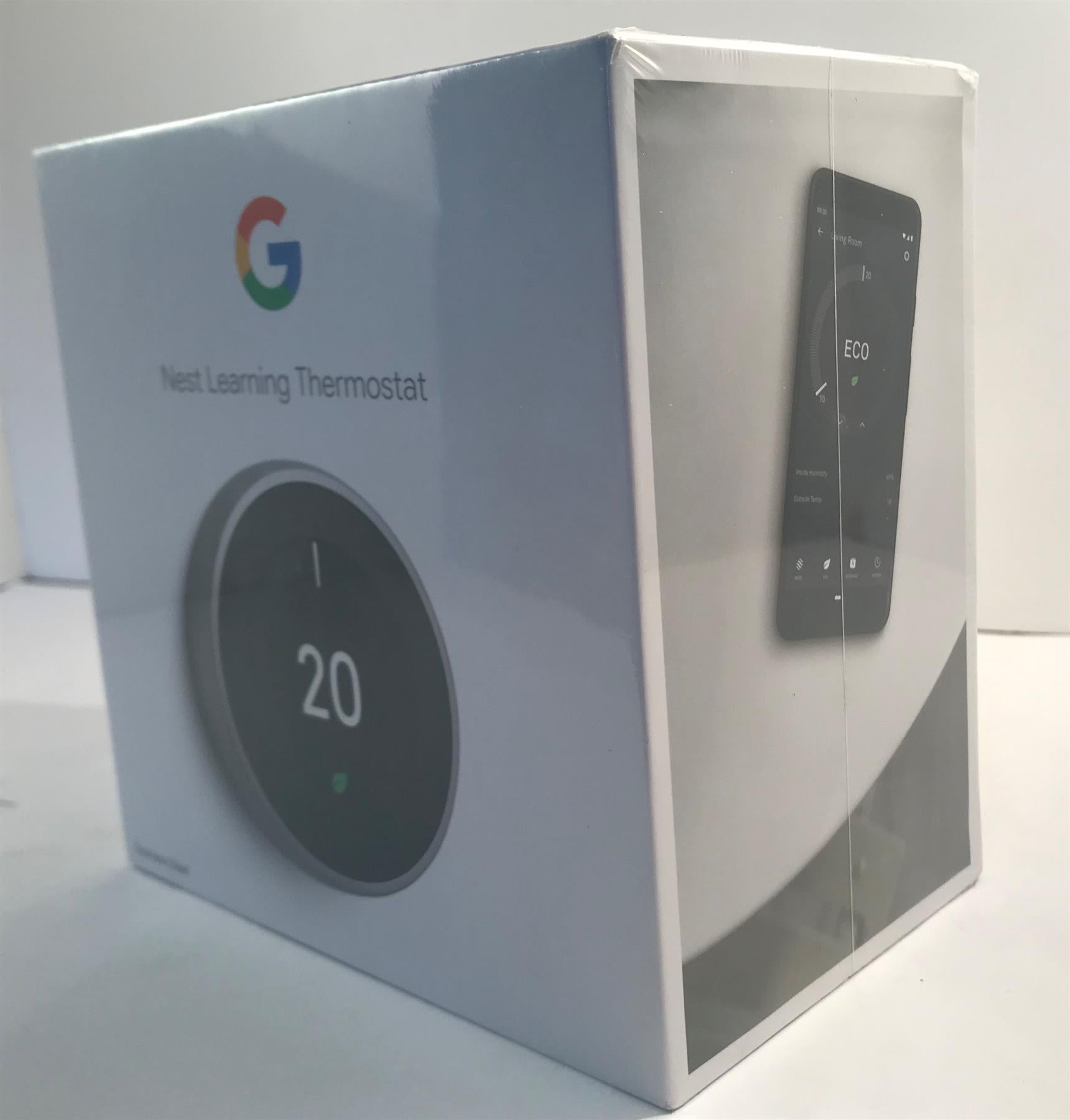 Google Nest Learning Thermostat 3rd Generation - Stainless Steel