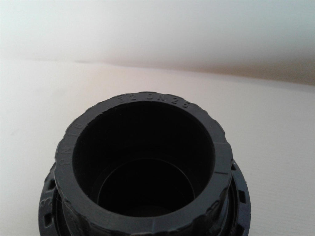 NEW DURAPIPE PVC GREY PLAIN UNION COUPLER 1 1/2" 32 DN 25 PN 16