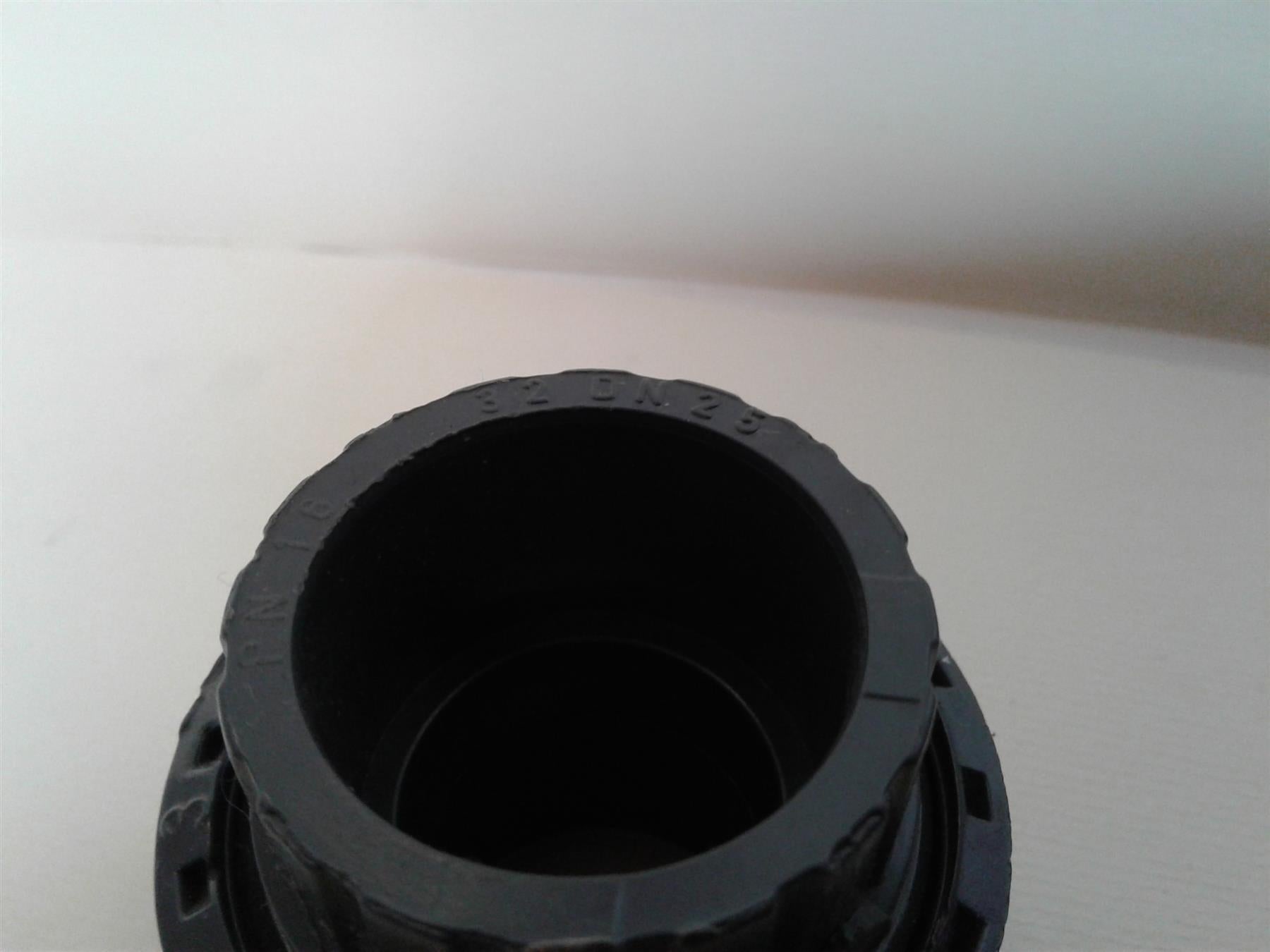 NEW DURAPIPE PVC GREY PLAIN UNION COUPLER 1 1/2" 32 DN 25 PN 16