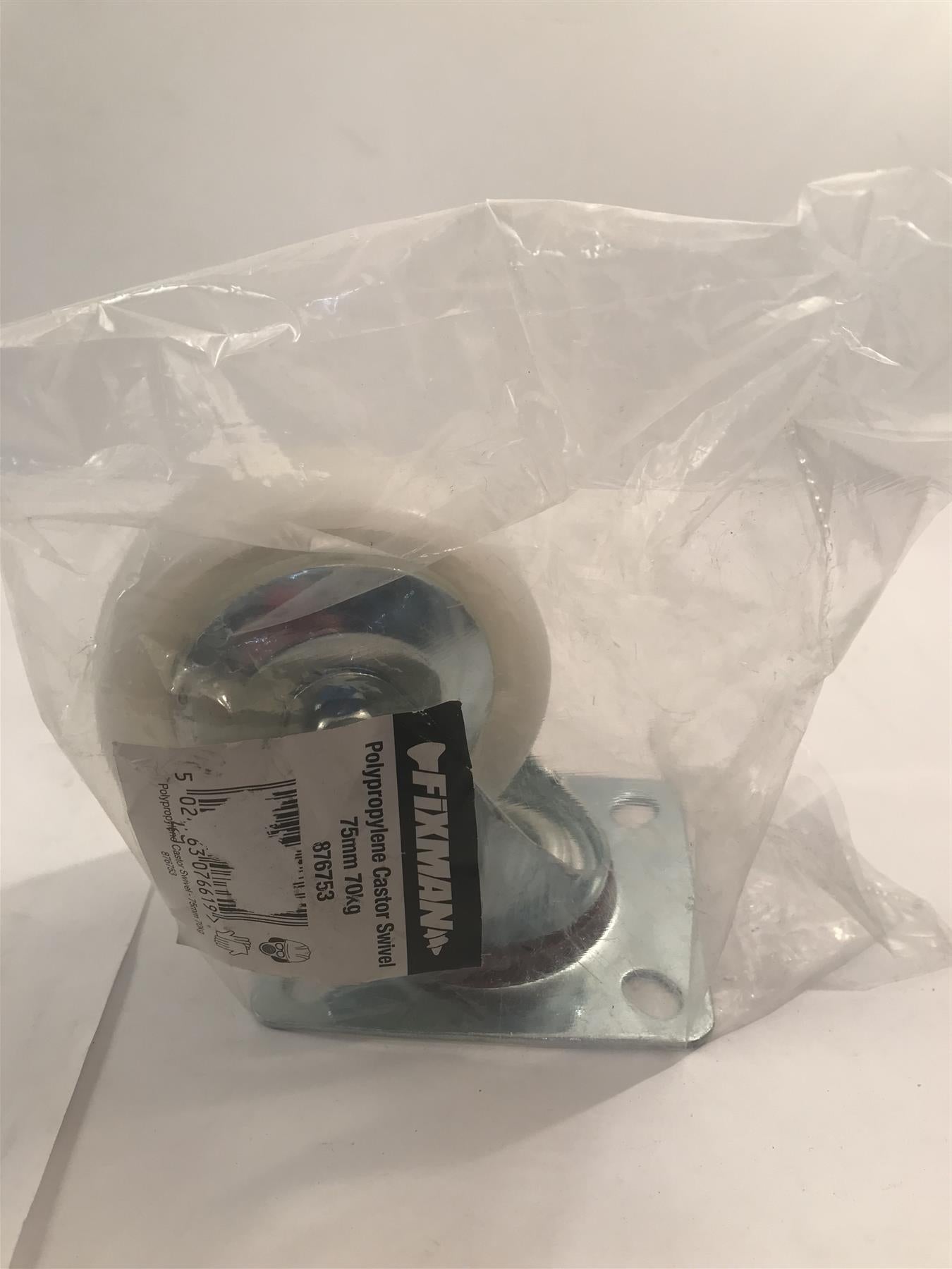 Fixman Swivel Polypropylene Castor 75 mm 70 kg 876753