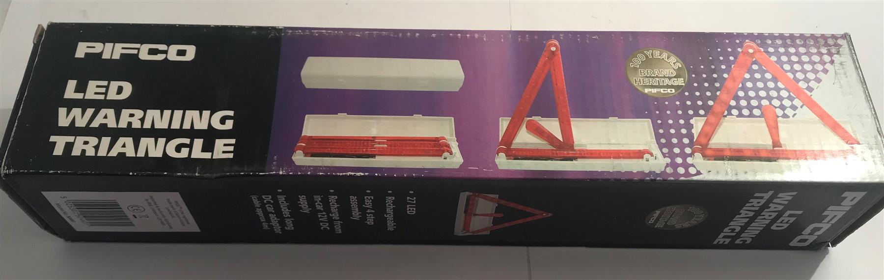 Pifco LED Warning Triangle includes DC Car adaptor  50460