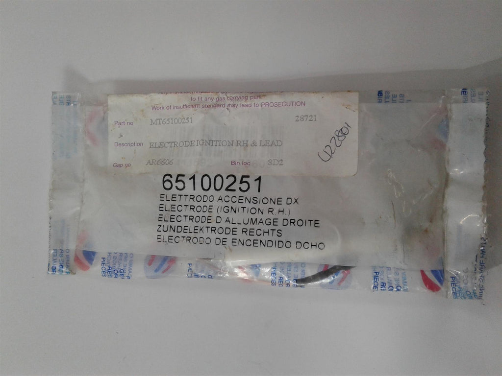 NEW ARISTON MICRO GENUS 23 27 MFFI ELECTRODE IGNITION (R.H) 65100251 998623