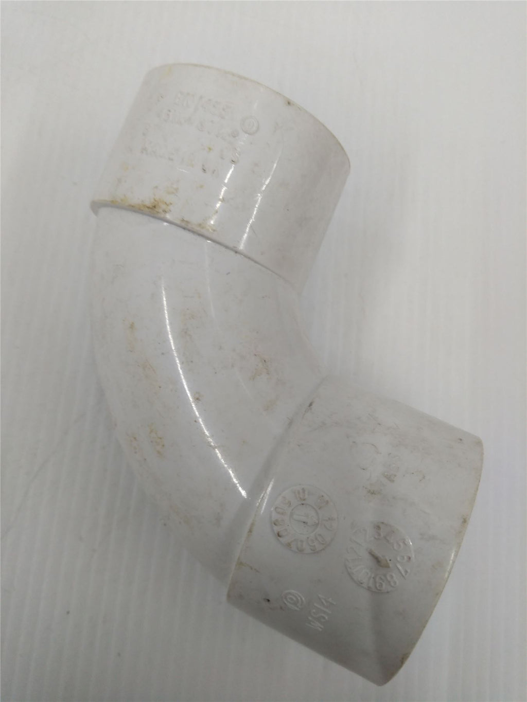 NEW WHITE 43mm 87.5 87.5 DEG DEGREE ELBOW EN1455