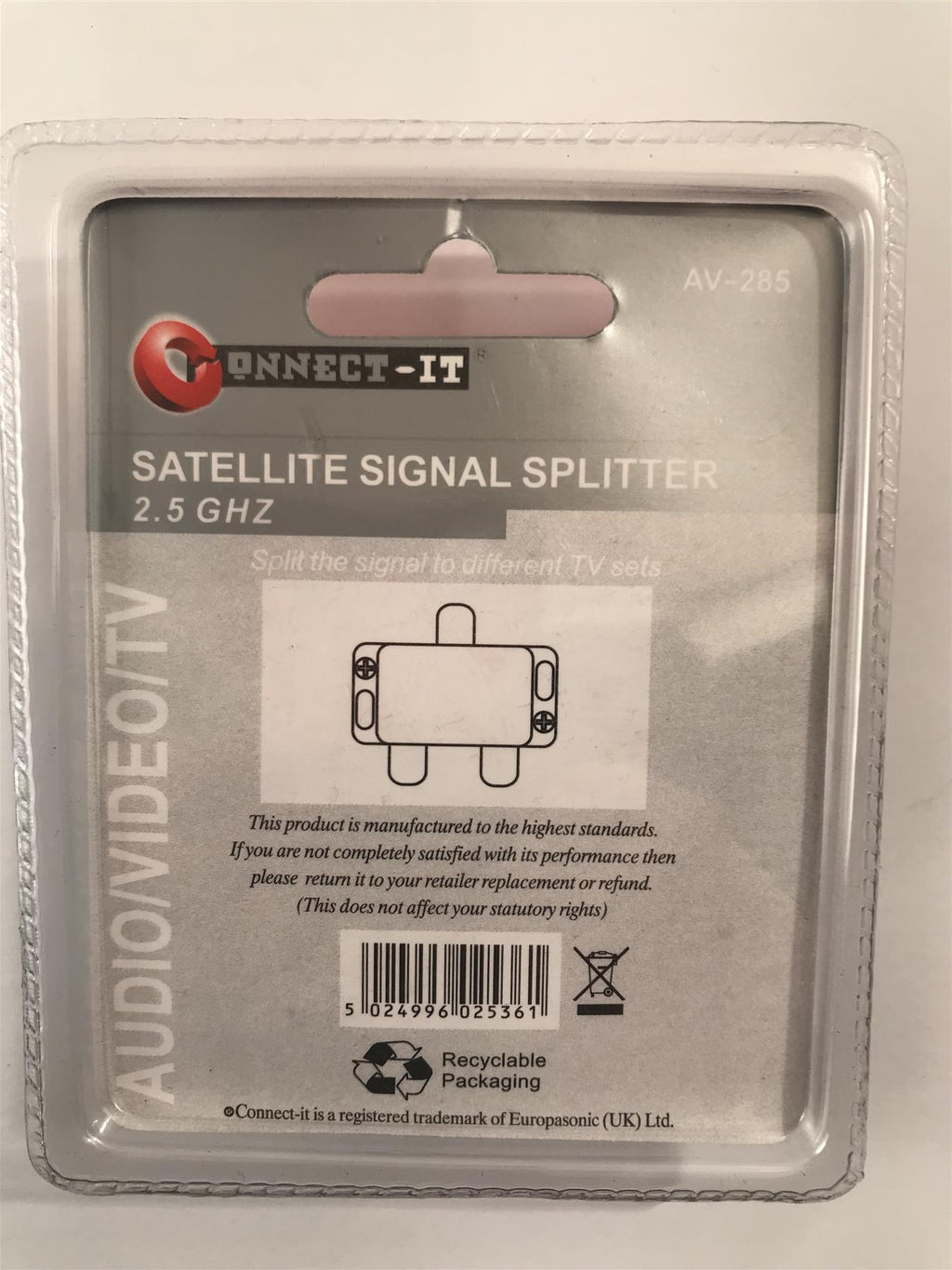 Cionnect-It Satellite Signal Splitter 2.5 GHZ  AV-285