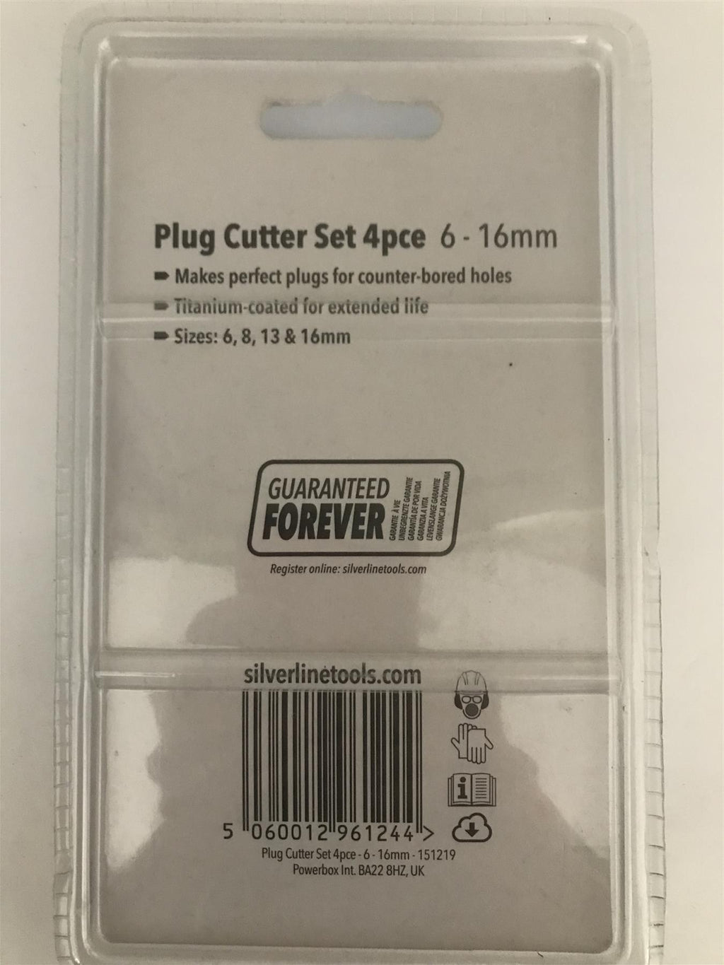 Silverline 4pc Plug Cutter Set 6-16mm  151219