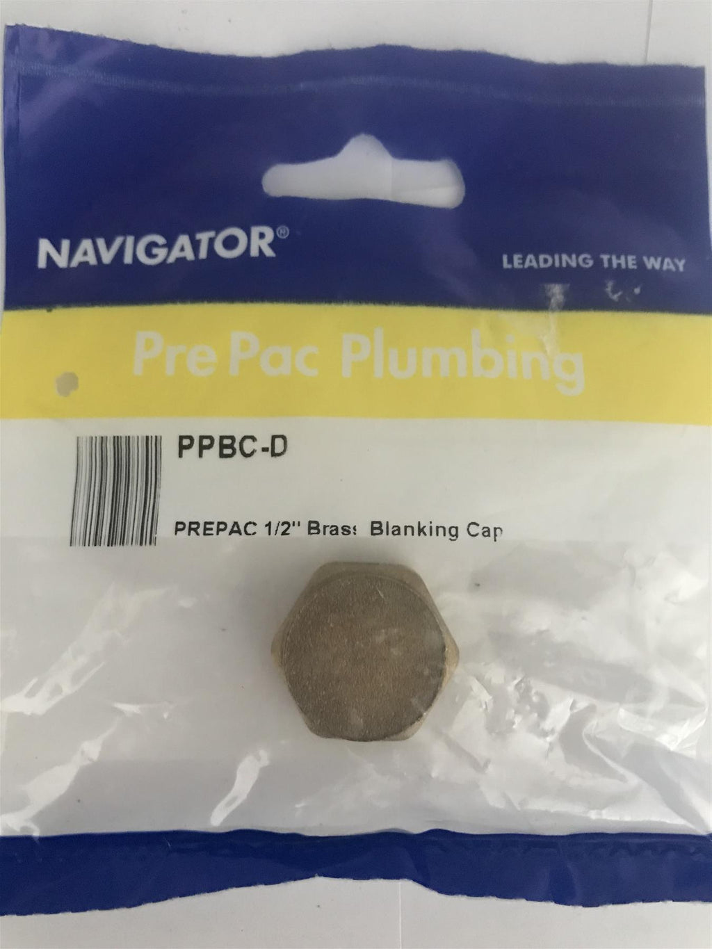 Navigator 1/2" Brass Blanking Cap PPBC-D