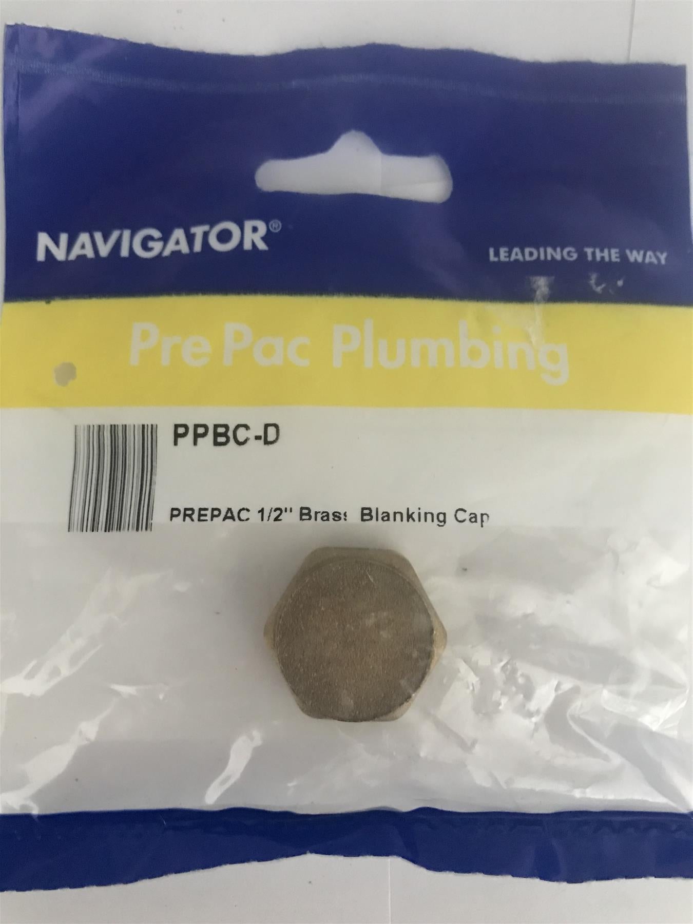 Navigator 1/2" Brass Blanking Cap PPBC-D