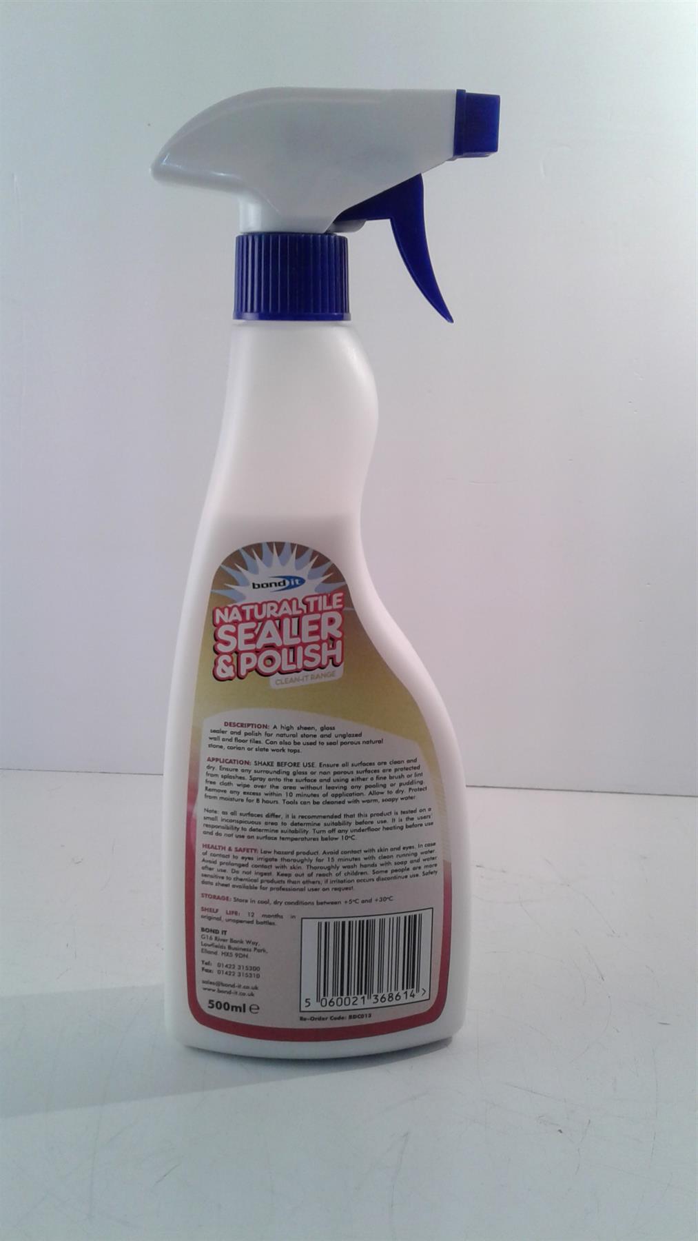 Bond It Natural Tile Sealer and Polish 500ml High Gloss Formula