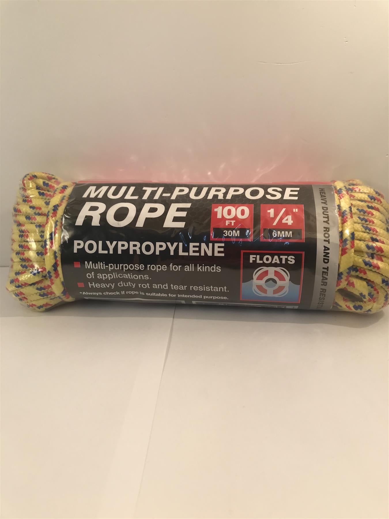 DEKTON 1/4" X 100FT MULTIPURPOSE ROPE, DT70410