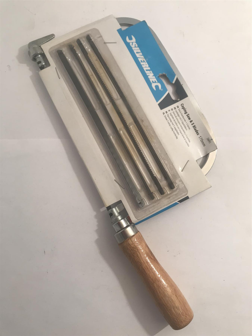 Silverline Coping Saw & 5 Blades 170mm  SW45